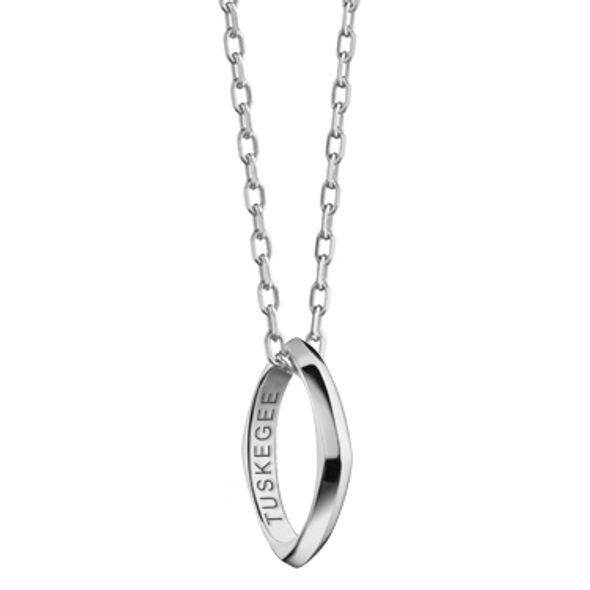 Tuskegee Monica Rich Kosann Poesy Ring Necklace in Silver - Image 1