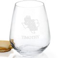 click to view SFASU Stemless Wine Glasses - Set of 4 - Image 2