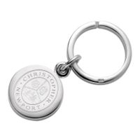 Christopher Newport University Sterling Silver Insignia Key Ring
