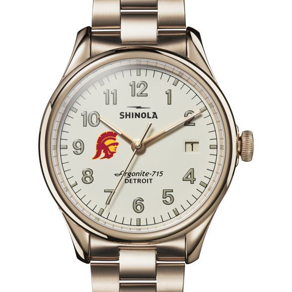 USC Shinola Watch, The Vinton 38mm Ivory Dial - Image 1