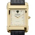 West Point Men's Gold Quad with Leather Strap - Image 1