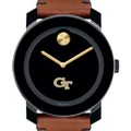 Georgia Tech Men's Movado BOLD with Brown Leather Strap - Image 1