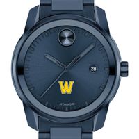 Williams College Men's Movado BOLD Blue Ion with Date Window