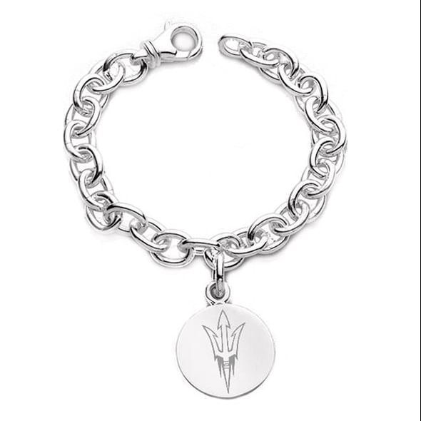 Arizona State Sterling Silver Charm Bracelet - Image 1