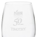 click to view George Mason 50th Anniversary Red Wine Glasses - Set of 2 - Image 3