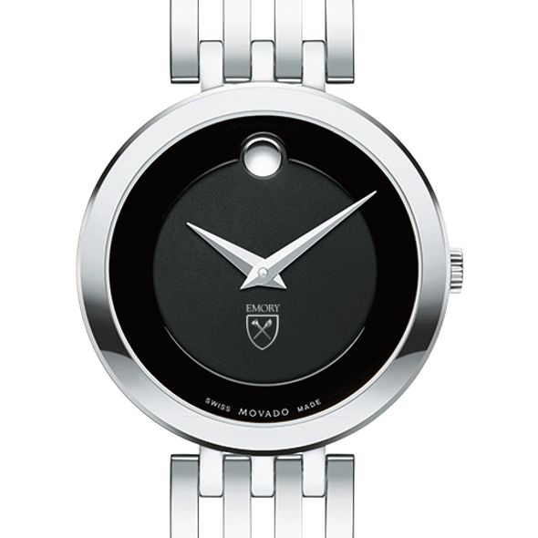 Emory University Women's Movado Esparanza Stainless Steel Museum with Bracelet