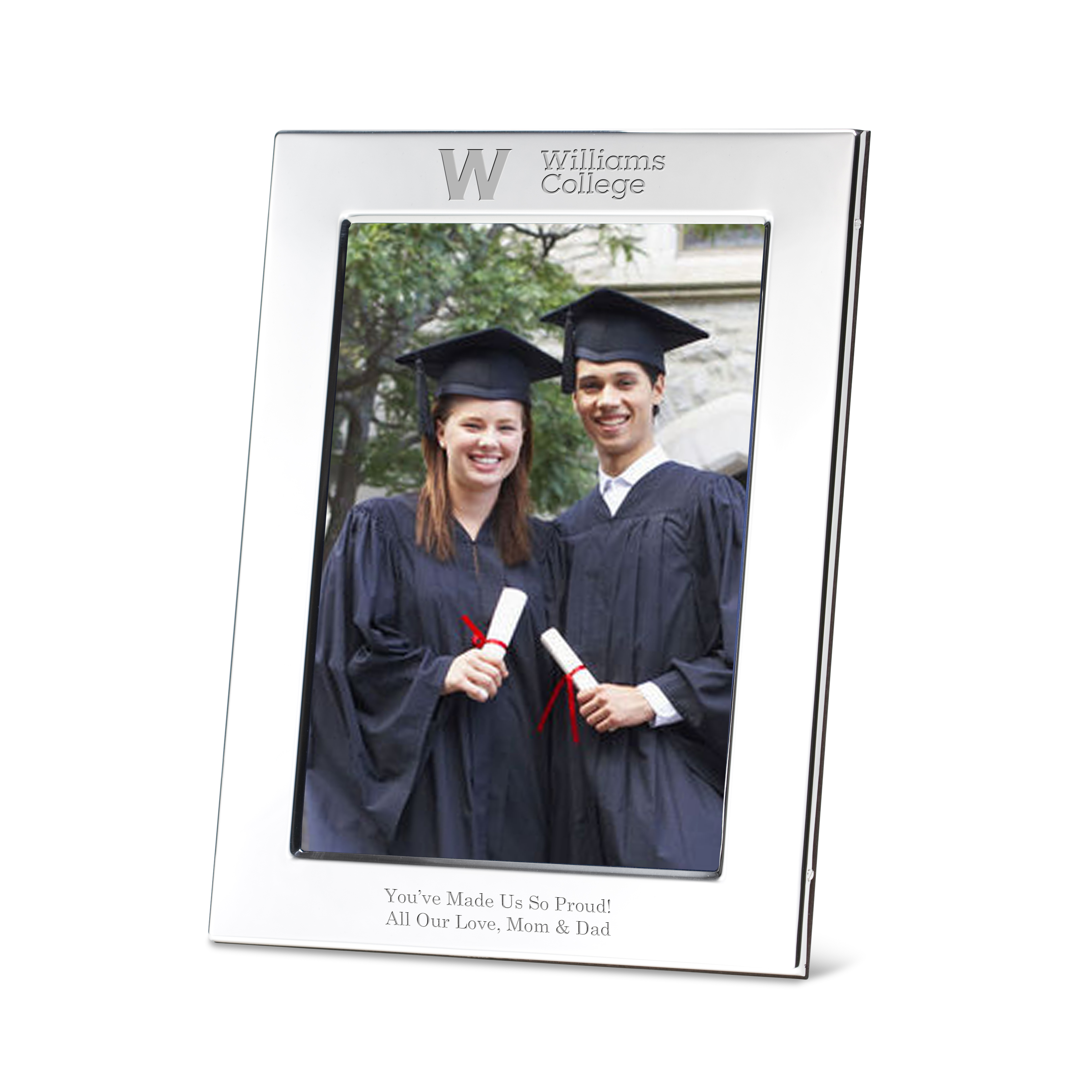 Williams College Polished Pewter 5x7 Picture Frame