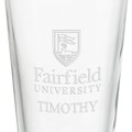 Fairfield University 16 oz Pint Glass- Set of 4 - Image 3