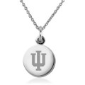 Indiana University Necklace with Charm in Sterling Silver - Image 1