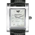 Virginia Tech Women's Mother of Pearl Quad Watch with Leather Strap - Image 1