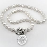 XULA Pearl Necklace with Sterling Silver Charm