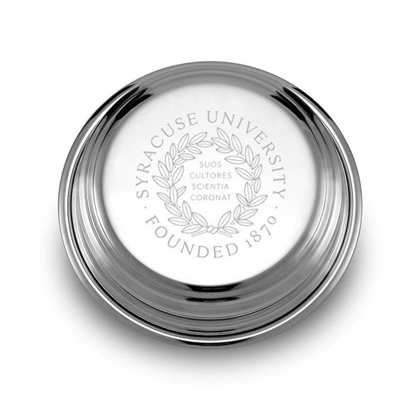 Syracuse University Pewter Paperweight - Image 1