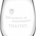 Yale SOM Stemless Wine Glasses Made in the USA - Set of 2 - Image 3