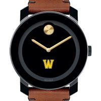 Williams College Men's Movado BOLD with Brown Leather Strap