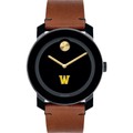 Williams College Men's Movado BOLD with Brown Leather Strap - Image 2