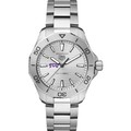 TCU Men's TAG Heuer Steel Aquaracer with Silver Dial - Image 2