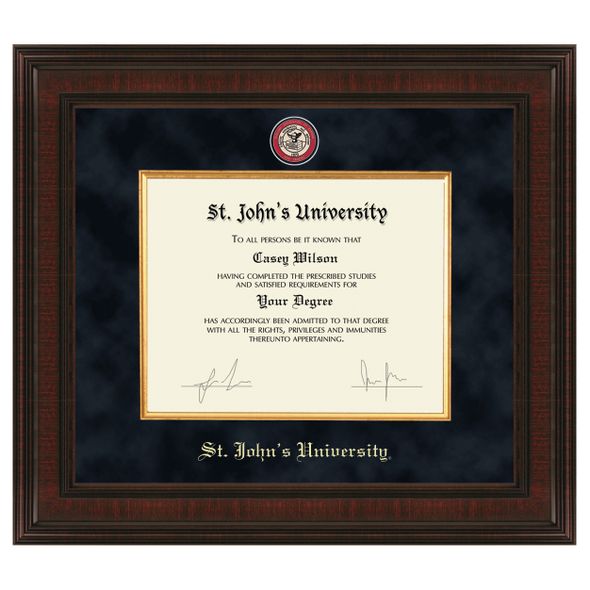 St. John's Excelsior Diploma Frame - Image 1