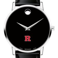 Rutgers Men's Movado Museum with Leather Strap