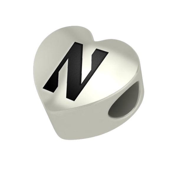 Northwestern Heart Shaped Bead