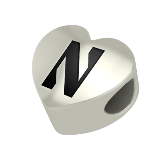 Northwestern Heart Shaped Bead