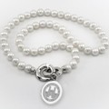 WashU Pearl Necklace with Sterling Silver Charm - Image 1