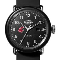 WSU Shinola Watch, The Detrola 43mm Black Dial at M.LaHart & Co.