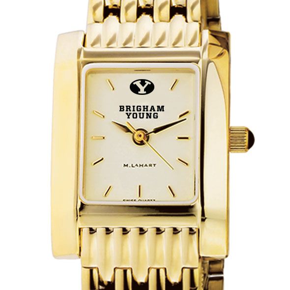 Brigham Young University Women's Gold Quad with Bracelet