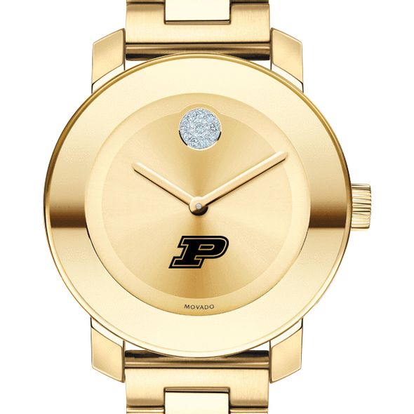 Purdue University Women's Movado Gold Bold