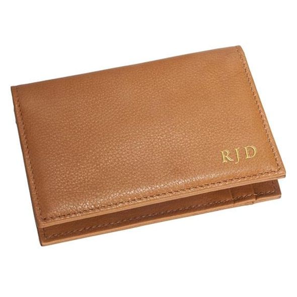 Fold-over Leather Card Case - Image 1