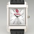 Oklahoma Men's Collegiate Watch with Leather Strap - Image 1