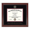 Rutgers University Masters/PhD Diploma Frame, the Fidelitas - Image 1