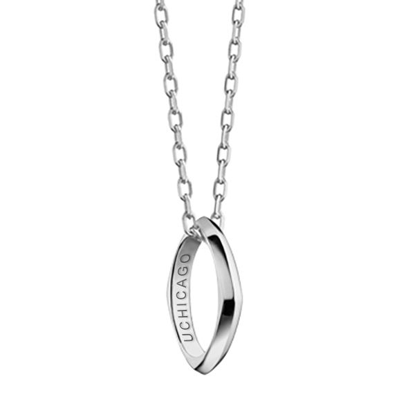 Chicago Monica Rich Kosann Poesy Ring Necklace in Silver - Image 1