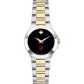 click to view Indiana Women's Movado Collection Two-Tone Watch with Black Dial - Image 2