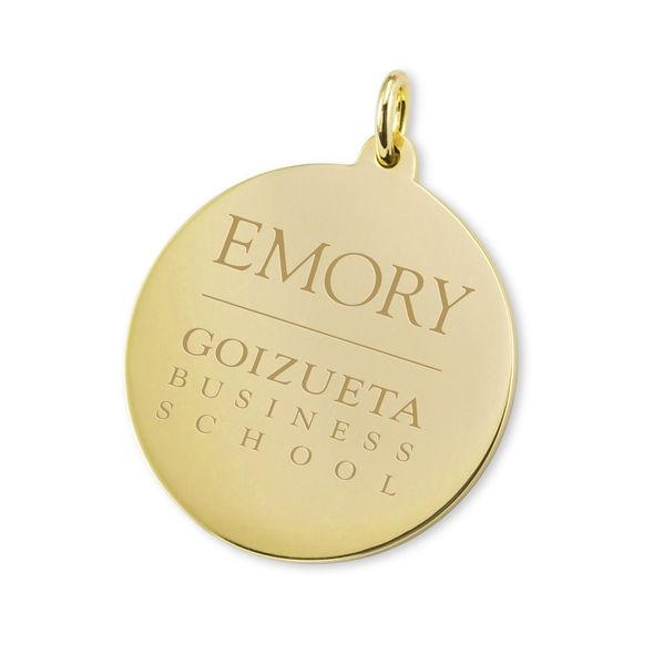 Emory Goizueta 18K Gold Charm - Image 1