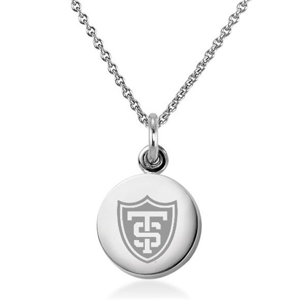 St. Thomas Necklace with Charm in Sterling Silver - Image 1