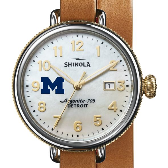 Michigan Shinola Watch, The Birdy 38mm MOP Dial - Image 1