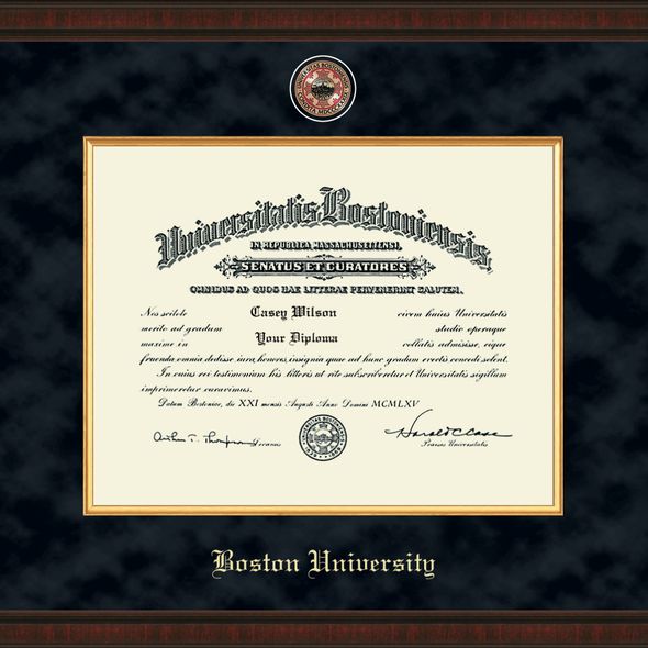 BU Diploma Frame Excelsior Graduation Gift Selection