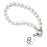 Oklahoma Pearl Bracelet with Sterling Silver Charm