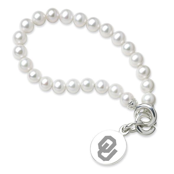 Oklahoma Pearl Bracelet with Sterling Silver Charm - Image 1