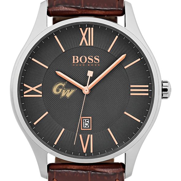 George Washington University Men's BOSS Classic with Leather Strap from M.LaHart