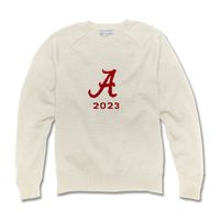 Alabama Class of 2023 Ivory and Red Sweater by M.LaHart
