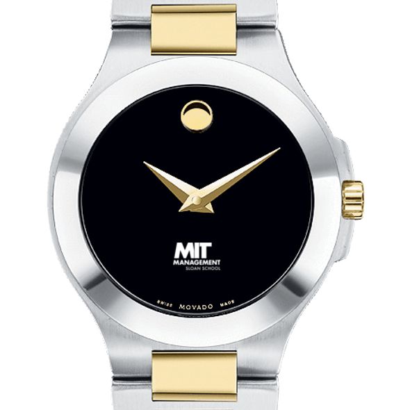MIT Sloan Women's Movado Collection Two-Tone Watch with Black Dial - Image 1