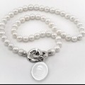 SMU Pearl Necklace with Sterling Silver Charm - Image 1
