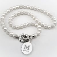 Morehouse Pearl Necklace with Sterling Silver Charm