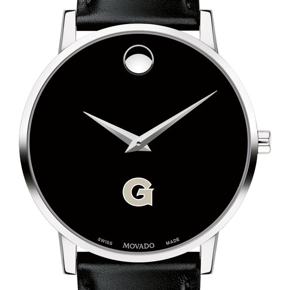 Georgetown Men's Movado Museum with Leather Strap - Image 1