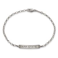 Appalachian State Monica Rich Kosann Petite Poesy Bracelet in Silver