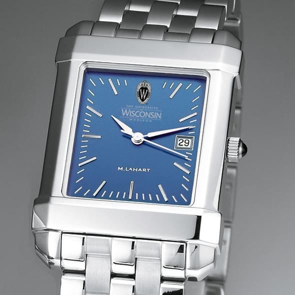 Wisconsin Men's Blue Quad Watch with Bracelet