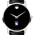 Northwestern Men's Movado Museum with Leather Strap - Image 1