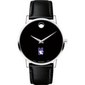 Northwestern Men's Movado Museum with Leather Strap - Image 2