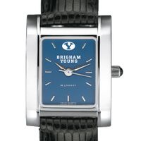Brigham Young University Women's Steel Quad Blue Dial with Leather